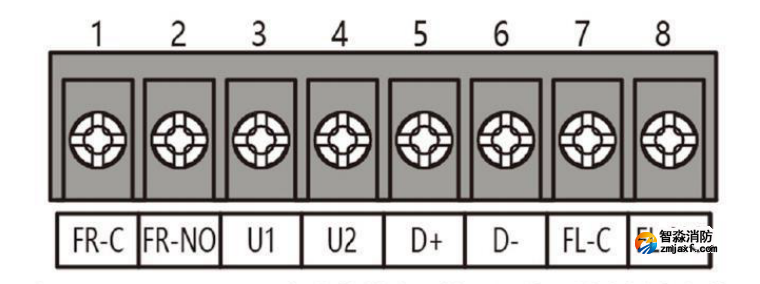 JTG-UM-GST9667点型红外火焰探测器(四波段红外)的接线端子