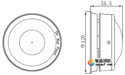 GSTI-9402火灾声警报器外形尺寸示意图