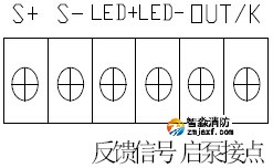 J-XAPD-02A-B防爆消火栓按钮端子图
