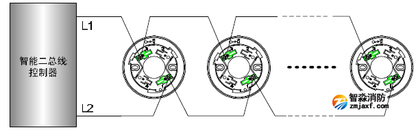JTY-GD-930 型点型光电感烟火灾探测器接线