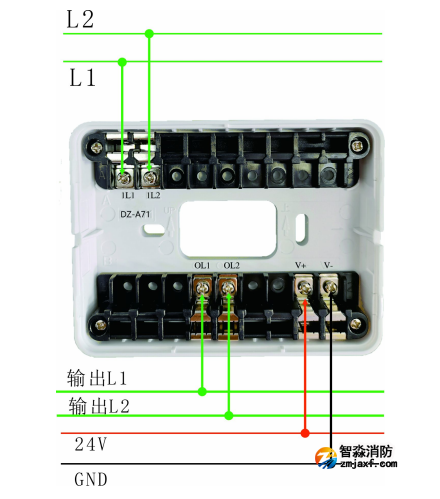 SJ-ZJ-A71总线中继器接线图