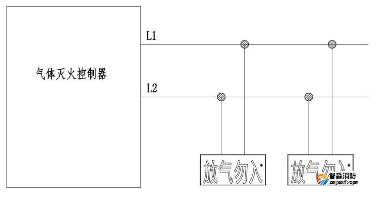 QM-ZSD-13气体释放警报器接线图及说明