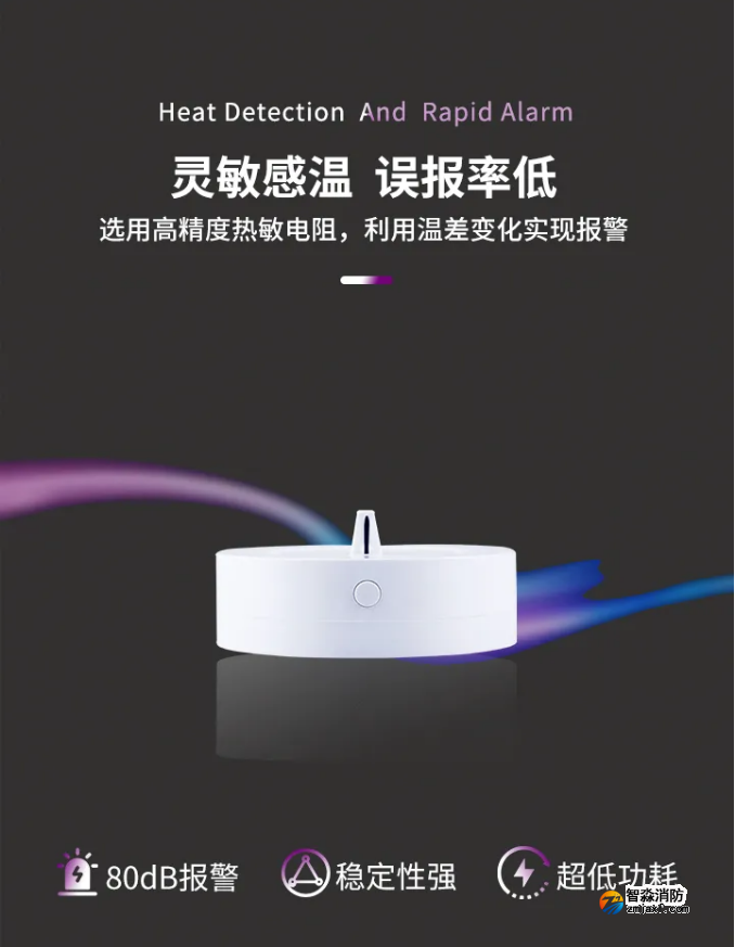 赋安消防FS3035独立式感温火灾探测器优势