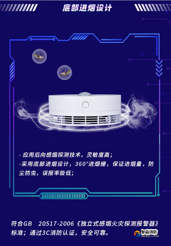 JTY-GM-FS3036智能烟感产品设计