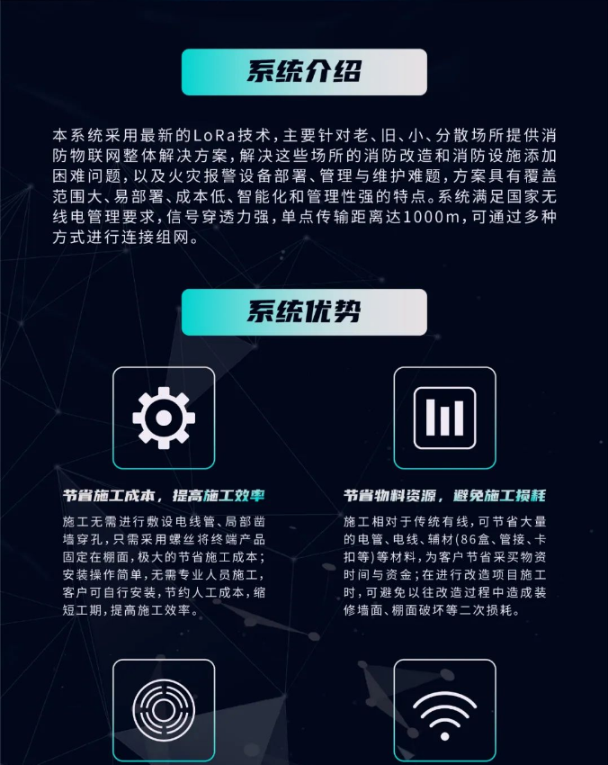 三江消防LoRa新无线火灾报警系统介绍