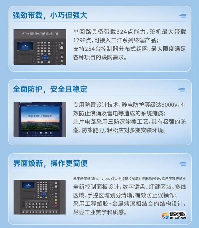 三江JB-QBL-A104新一代壁挂式消防主机特点