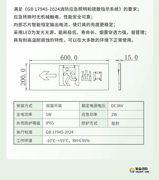 嘉泰新国标应急疏散标志灯