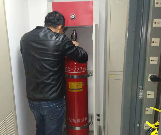 气体灭火减压装置安装
