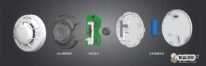 海湾NB-loT感烟探测器结构图